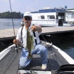 I saw this bass holding under a dock and caught it on a Trick 