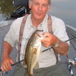 Lake Sinclair bass caught on a jig head worm