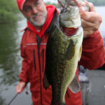 Steve caught this nice bass on a jig.