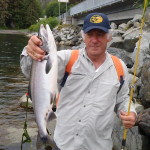 I caught this salmon in Sitka not long before getting on the plane