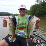 Sambo caught these two nice bass at Demopolis Lake