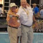 Lefty Kreh at ICast.  J.R. Absher photo.