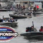 Blast off at a college bass fishing tounament