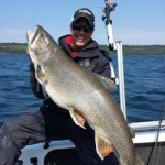 Huge Lake Trout caught on Lake Superior