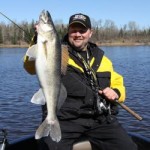 Big fall walleye caught pitching