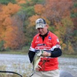 Catch bass in the fall on frogs