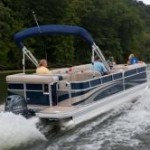 you don't need a huge motor for a pontoon boat